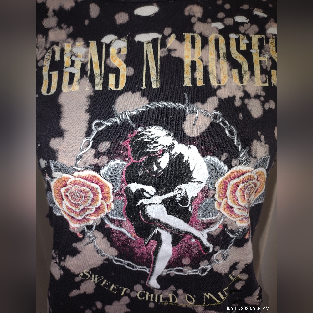 Guns n Roses Shred T-Shirt M No Sleeves